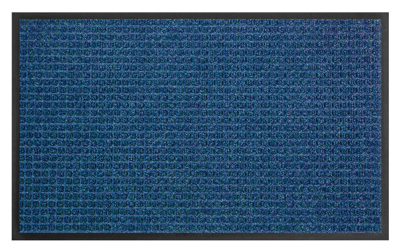 Full product image of the medium blue Waterhog Classic Mat. The Mat Group UK.