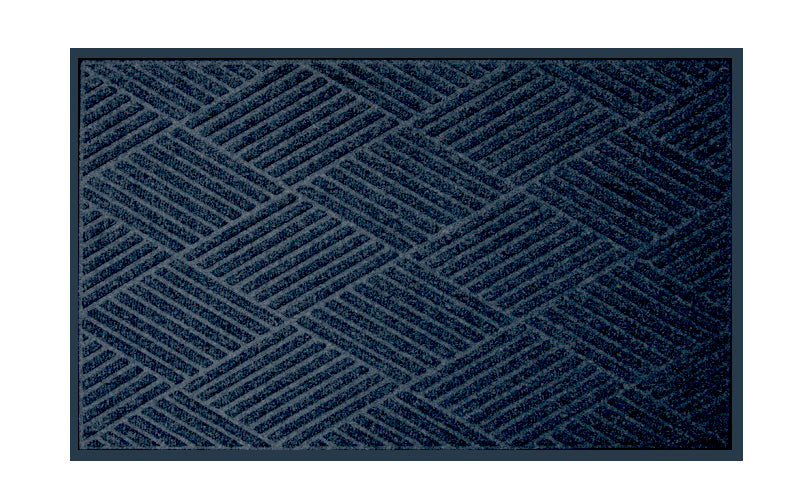Full product image of the Navy Waterhog Premier Fashion Mat. The Mat Group UK.