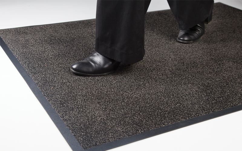 Insitu image of the Black Mink Entry Plush Mat suitable for wet and dry areas. The Mat Group UK.