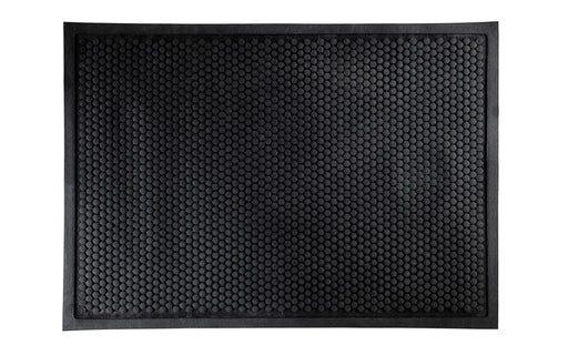 Full product image of the Black Steady Comfort Mat which has Anti-Fatigue properties. The Mat Group UK.