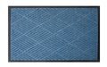 Full product image of the Diamond Pattern, Medium Blue Waterhog Premier Mat with rubber edges. The Mat Group UK.