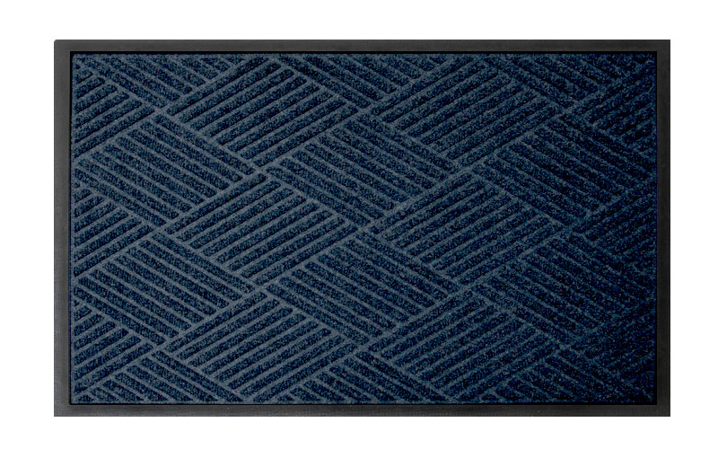 Full product image of the Navy Waterhog Premier Mat perfect for domestic and commerical entranceways. The Mat Group UK.