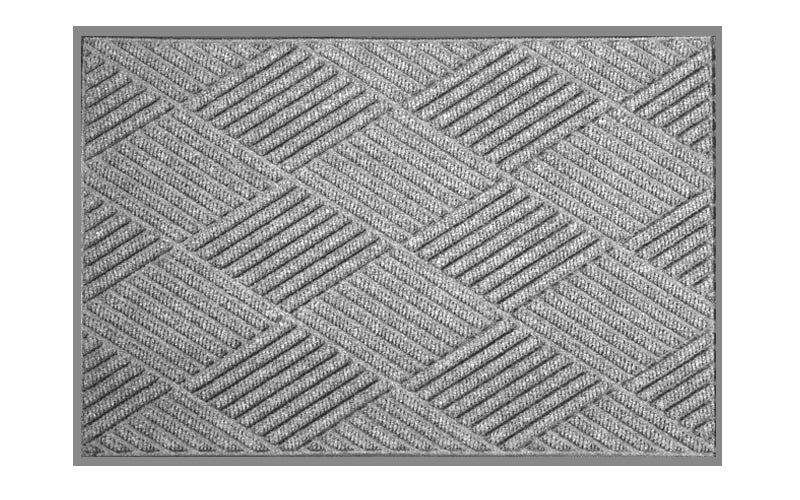 Full product image of the Medium Grey Waterhog Premier Fashion Mat which is anti-static. The Mat Group UK.