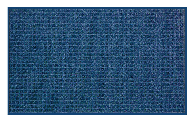 Full product image of the medium blue Waterhog Fashion Mat. The Mat Group UK.