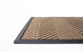 Side view of the diagonal pattern of the Waterhog Eco Elite Mat which traps moisture and dirt, perfect for entranceways. The Mat Group UK.