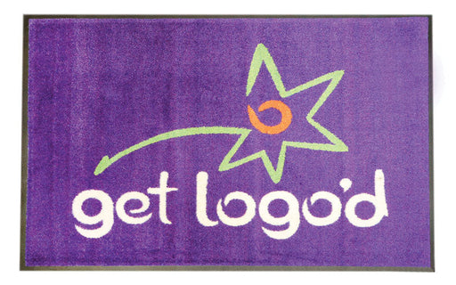 Full product image of PrintPlush Logo Mat made from Plush nylon carpet top with nitrile rubber backing. The Mat Group UK